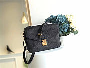Louis Vuitton Cowskin Pochette Metis Bag with Black M41485 monogram empreinte - 4