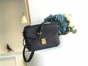 Louis Vuitton Cowskin Pochette Metis Bag with Black monogram empreinte M41487 - 25 x 19 x 7cm - 4