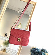 Louis Vuitton Cowskin Pochette Metis Bag with Red M41485 monogram empreinte - 1