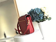 Louis Vuitton Cowskin Pochette Metis Bag with Red M41485 monogram empreinte - 6