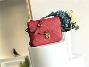 Louis Vuitton Cowskin Pochette Metis Bag with Red M41485 monogram empreinte - 5