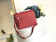 Louis Vuitton Cowskin Pochette Metis Bag with Red M41485 monogram empreinte - 3