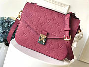 Louis Vuitton Cowskin Pochette Metis Bag with Rose Red M41485 monogram empreinte - 2
