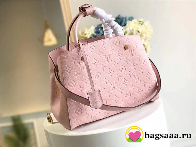 Louis Vuitton Montaigne Medium Bag with Pink M41046 - 1