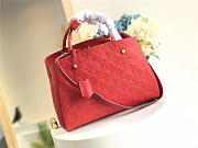 Louis Vuitton Montaigne Medium Bag with Red M41046 - 1