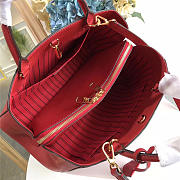 Louis Vuitton Montaigne Medium Bag with Red M41046 - 2