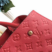 Louis Vuitton Montaigne Medium Bag with Red M41046 - 3