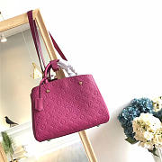 Louis Vuitton Montaigne Medium Bag with Rose Red M41046 - 4