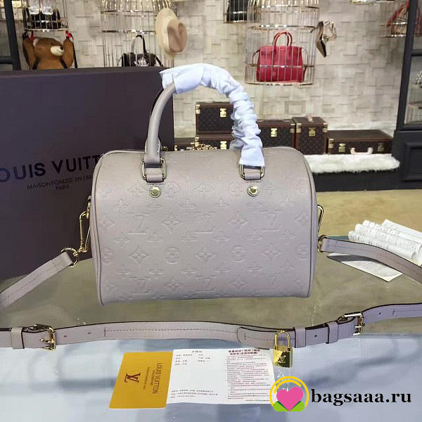 Louis Vuitton SPEEDY Bag with white 30cm - 1