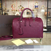 Louis Vuitton SPEEDY Bag with Wine Red 30cm - 1