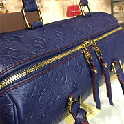 Louis Vuitton SPEEDY Bag with Wine Blue 30cm - 5