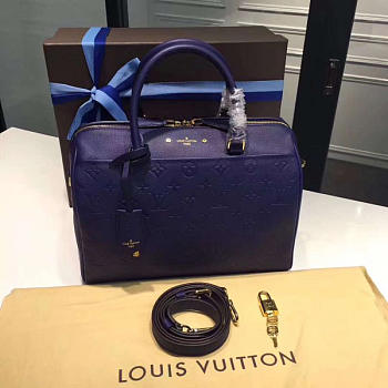 Louis Vuitton SPEEDY Bag with Navy Blue 30cm