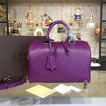Louis Vuitton SPEEDY Bag with Purple 30cm