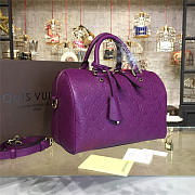 Louis Vuitton SPEEDY Bag with Purple 30cm - 4