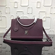Louis Vuitton Lockme Burgundy Bag M50250 - 1