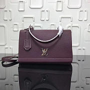 Louis Vuitton Lockme Burgundy Bag M50250 - 5