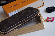 Louis Vuitton Emilie Rose Red Wallet M64201 - 5