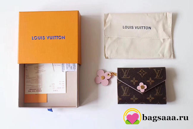 Louis Vuitton Original Emilie Rose Red Wallet  - 1