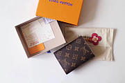 Louis Vuitton Original Emilie Rose Red Wallet  - 4