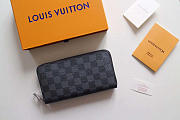 Louis Vuitton Original Monogram Canvas Black Wallet N60017 - 5