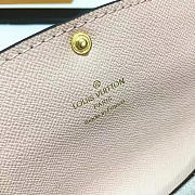 Louis Vuitton Designer Women's Pink Wallet in Monogram Canvas Emilie - 2