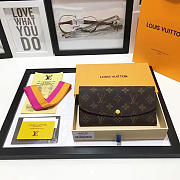 Louis Vuitton Designer Women's Yellow Wallet in Monogram Canvas Emilie - 5