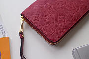 Louis Vuitton ZIPPY Rose Red WALLET Monogram Empreinte Leather M60571 - 2