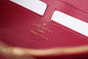 Louis Vuitton ZIPPY Rose Red WALLET Monogram Empreinte Leather M60571 - 6