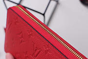 Louis Vuitton ZIPPY Red WALLET Monogram Empreinte Leather - 4