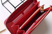 Louis Vuitton ZIPPY Red WALLET Monogram Empreinte Leather - 6