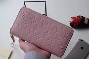Louis Vuitton ZIPPY Pink WALLET Monogram Empreinte Leather - 3