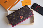 Louis Vuitton Flore Fuchsia Wallet Monogram Small Leather - 1