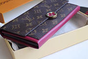Louis Vuitton Flore Fuchsia Wallet Monogram Small Leather - 5