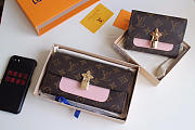 Louis Vuitton Monogram Unisex Long Wallets with Pink - 1