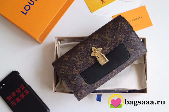 Louis Vuitton Monogram Unisex Long Wallets with Black - 1