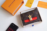 Louis Vuitton Flower Compact Monogram Unisex Wallets with Red  - 1