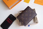 Louis Vuitton Flower Compact Monogram Unisex Wallets with Black - 3