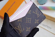 Louis Vuitton Neo Porte Cartes Monogram Macassar Canvas with Pink M60166 - 2