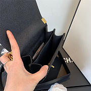 Chanel Boy Hangbag Calfskin Black with Gold Hardware AS0130 - 4