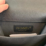 Chanel Boy Hangbag Calfskin Black with Gold Hardware AS0130 - 6