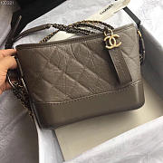 Chanel Gabrielle small hobo bag Dark grey 20cm - 2
