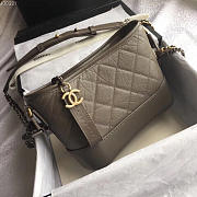 Chanel Gabrielle small hobo bag Dark grey 20cm - 4