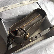 Chanel Gabrielle small hobo bag Dark grey 20cm - 6