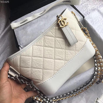 Chanel Gabrielle small hobo bag White 20cm