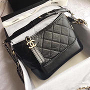 Chanel Gabrielle small hobo bag Black 20cm - 4