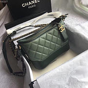 Chanel Gabrielle small hobo bag Green 20cm - 1