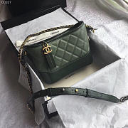 Chanel Gabrielle small hobo bag Green 20cm - 5