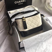 Chanel Gabrielle small hobo bag Black and White 20cm - 4