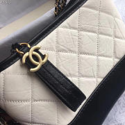 Chanel Gabrielle small hobo bag Black and White 20cm - 2