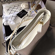 Chanel Gabrielle Snakeskin small hobo bag White 20cm - 5